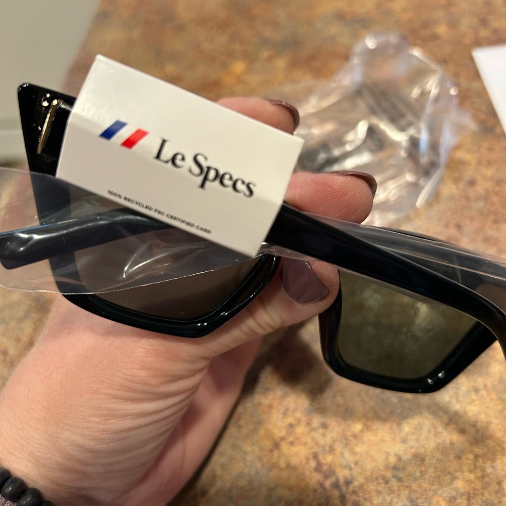 Le Specs Glossy Black Sunglasses